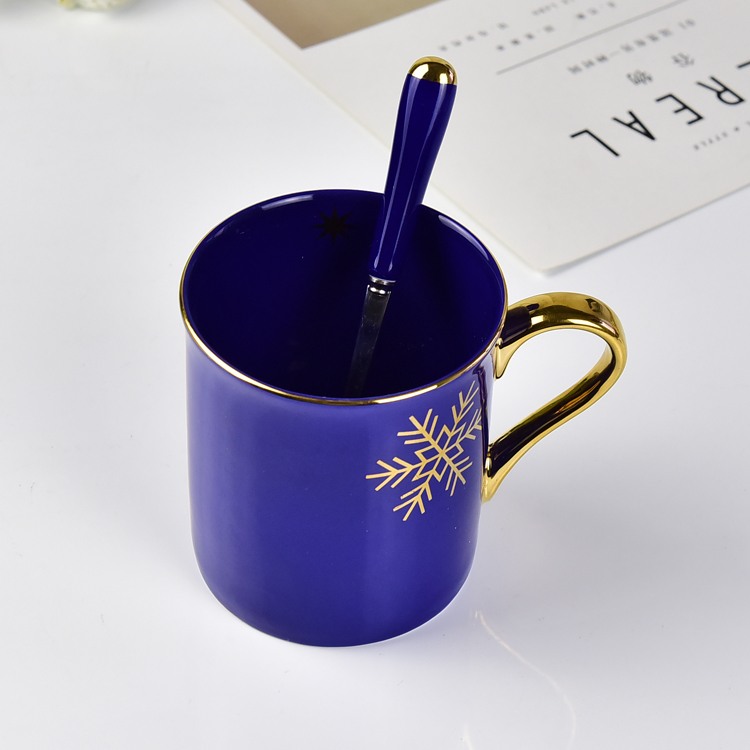 定制创意55世纪
礼品水杯 彩釉描金手柄陶瓷金把马克杯 咖啡杯加logo