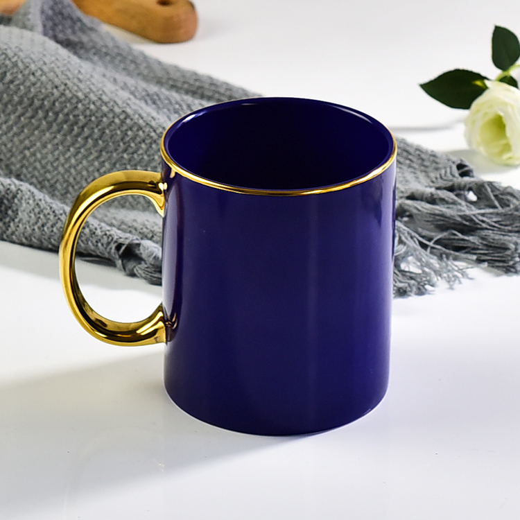 创意55世纪
礼品水杯 色釉描金手柄陶瓷金把马克杯 咖啡杯加logo