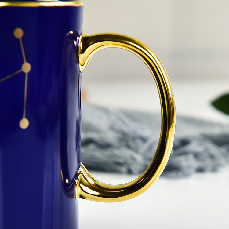 创意55世纪
礼品水杯 色釉描金手柄陶瓷金把马克杯 咖啡杯加logo